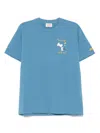 Mc2 Saint Barth Snoopy Mornings T-shirt In Blue