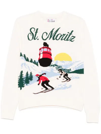 Mc2 Saint Barth X St. Moritz New Queen Jumper In Neutrals