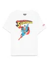 Mc2 Saint Barth X Superman Superman-print Cotton T-shirt In White