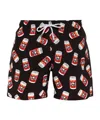 Mc2 Saint Barth X The Simpsons Gustavia Swim Shorts In Black