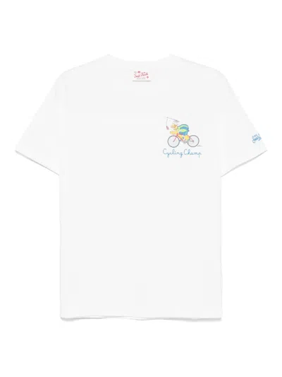 Mc2 Saint Barth X The Simpsons Homer Cycle Champ T-shirt In White