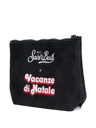 Mc2 Saint Barth X Vacanze Di Natale Aline Clutch Bag In Black