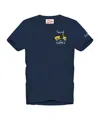 Mc2 Saint Barth Man T-shirt With Vespa Placed Print And Embroidery Vespa Special Edition In Blue