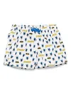 Mc2 Saint Barth X Warner Bros® Jean Lighting Swim Shorts In White