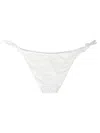 Mc2 Saint Barth Yali Eyelet-detail Lace-up Swim Briefs In White