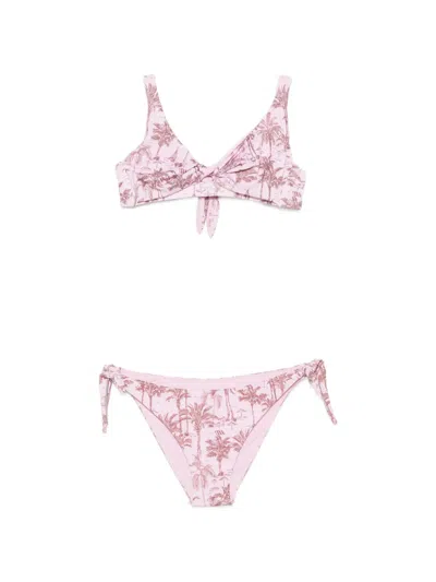 Mc2 Saint Barth Yali Palm-tree-print Bikini In Multi