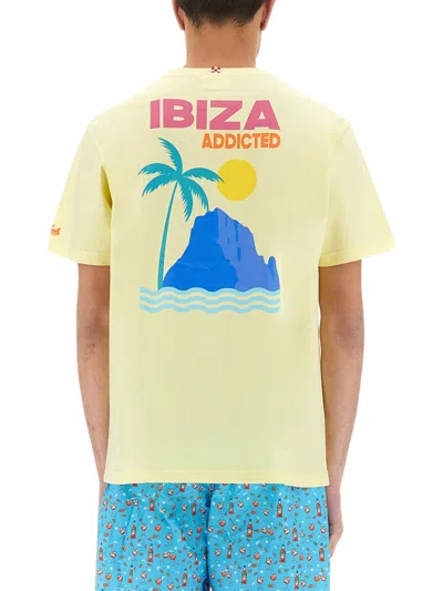 Mc2 Saint Barth Yellow Cotton T-shirts In Multi