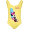 MC2 SAINT BARTH YELLOW SWIMSUIT FOR GIRL WITH MINNIE