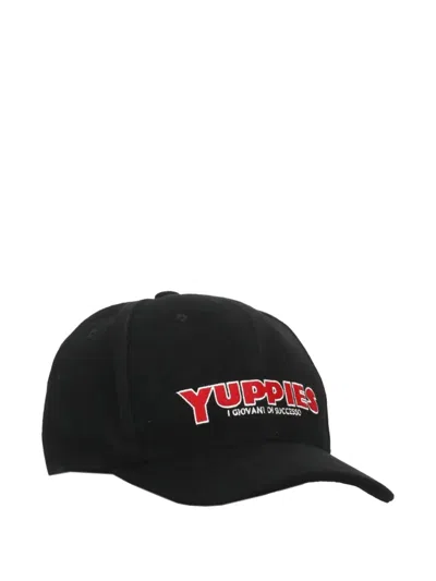 Mc2 Saint Barth Yuppies Baseball Cap In Black