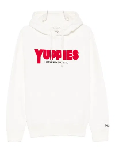 Mc2 Saint Barth Yuppies Hoodie In White