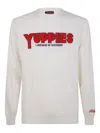 Mc2 Saint Barth Graphic Print Crew Neck Pullover In Neutral