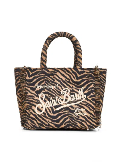 Mc2 Saint Barth Zebra Colette Felt Handbag