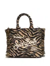 Mc2 Saint Barth Zebra Fringe Vanity Satchel In Multi