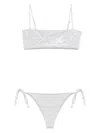 Mc2 Saint Barth Zebra-print Bikini In White