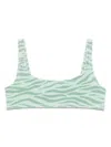 Mc2 Saint Barth Zebra-print Bikini Top