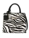 Mc2 Saint Barth Zebra-print Shop Bag Mini In Multi