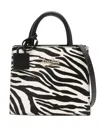 Mc2 Saint Barth Zebra-print Shop Bag Mini In Multi