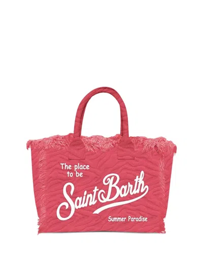 Mc2 Saint Barth Zebra-embossed Bag In Pink