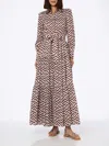 Mc2 Saint Barth Zigazag Print Woman Cotton Dress Jensen In White