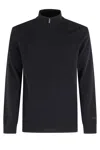Mc2 Saint Barth Jermyn Zip-up Sweater In Black