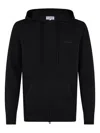 Mc2 Saint Barth Zip-up Hoodie In Black