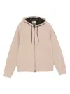 Mc2 Saint Barth Zip-up Hoodie In Neutral