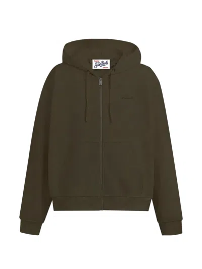 Mc2 Saint Barth Dark Green Embroidered Logo Sweater