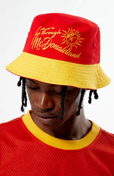 Mcdonaldland Trip Reversible Bucket Hat In Red
