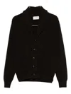 Mcgeorge Button Shawl-collar Cardigan In Black