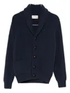 Mcgeorge Button Shawl-collar Cardigan In Blue