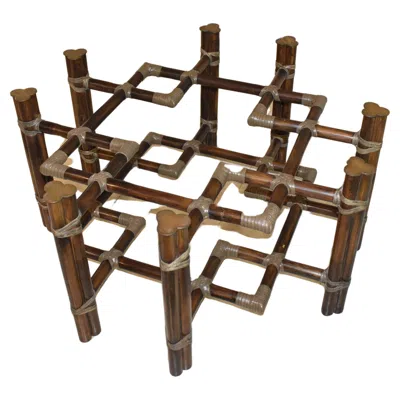 Pre-owned Mcguire Bamboo Table Base In Brown