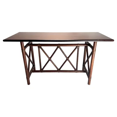Pre-owned Mcguire Elegant Mid-century Modern Console Table By Lyda Levi, Italy, 1970s In Brown