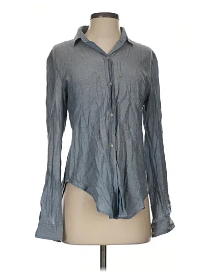 Pre-owned Mcguire Long Sleeve Blouse In Gray
