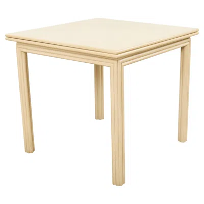Pre-owned Mcguire Oak Flip Top Square Games Or Dining Table In Brown