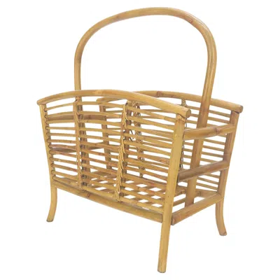 Pre-owned Mcguire Rattan Bamboo Mid Century Modern C1960s Magazine Rack Super Clean Mint! In Brown