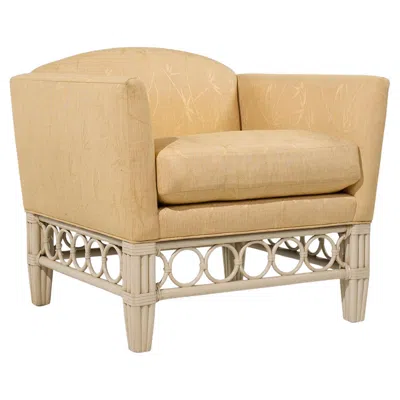 Pre-owned Mcguire Rattan Lounge Chair In Sand