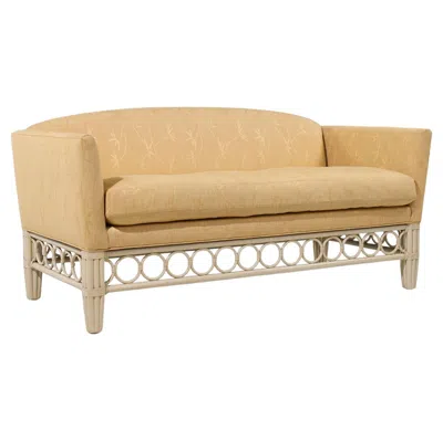 Pre-owned Mcguire Rattan Sofa In Sand