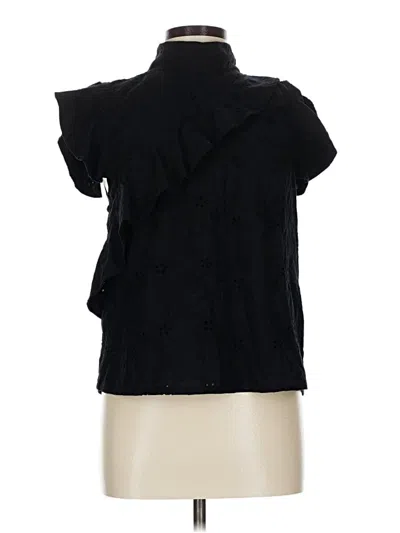 Pre-owned Mcguire Short Sleeve Blouse In Black