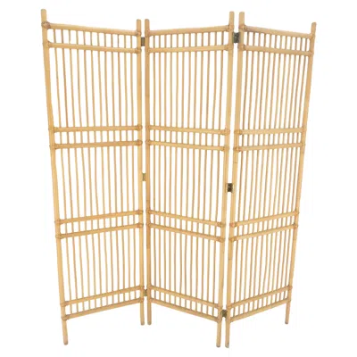 Pre-owned Mcguire Vintage C1970s Blond Bamboo Rattan Tri Fold Screen Room Divider Mint! In Sand
