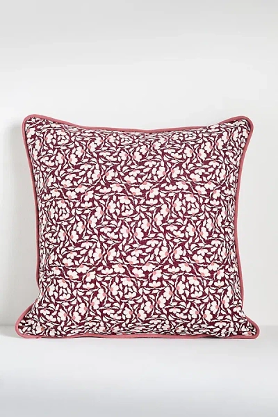 Mckenzie Parrott Floral Threads Cotton Floral Printed Throw Pillow