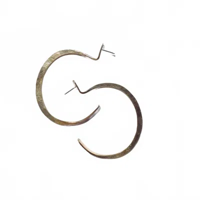 Mckinley Mizar Women's Flo Me La Hoop Earrings In Sterling Silver In Gold