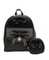 Mcklein Acadia 10.5" Mini Bow Backpack In Black