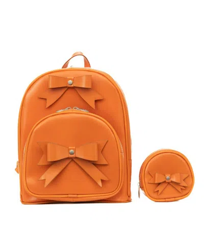 Mcklein Arches 11.5" Bow Backpack In Orange