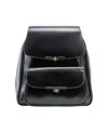 Mcklein Kendall Leather Business Laptop Tablet Backpack In Black