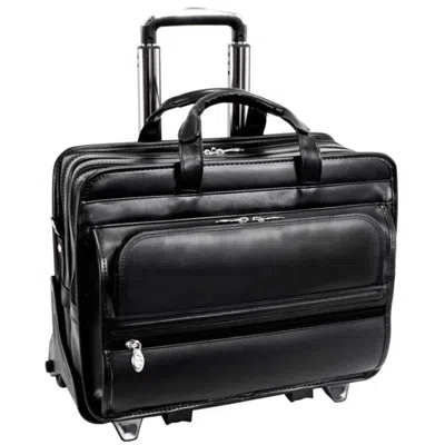 Mckleinusa Mcklein 4t9996 15.6 In. Franklin Leather Patented Detachable Wheeled Laptop Briefcase
