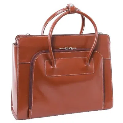 Mckleinusa Mcklein 94334 15.6 In. Lake Forest Leather Womens Case With Removable Sleeve- Brown - 16 X 5 X 12.5 