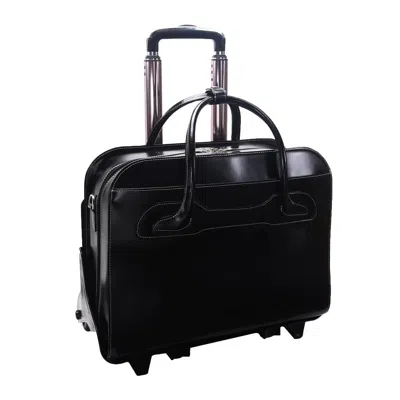Mckleinusa Mcklein 94985 Willowbrook W Series Leather Detachable-wheeled Ladies Case - Black
