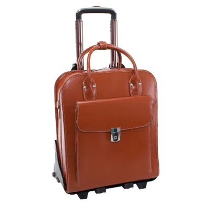 Mckleinusa Mcklein 96494 15.6 In. La Grange Leather Vertical Detachable Wheeled Ladies Briefcase- Brown - 14 X  In Pattern