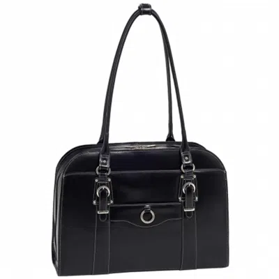 Mckleinusa Mcklein 96525 Hillside 96525- Black Leather Ladies Briefcase