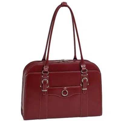 Mckleinusa Mcklein 96526 Mcklein Hillside 96526 (red) Leather Ladies & Apos; Briefcase - W Series - Italian Lea